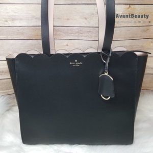 Kate Spade Mina Magnolia Street Scalloped Black
